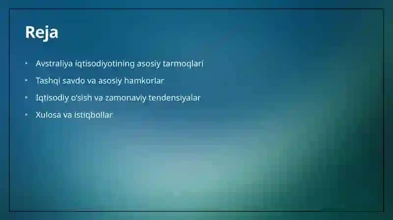 Avstraliya iqtisodiyoti 2