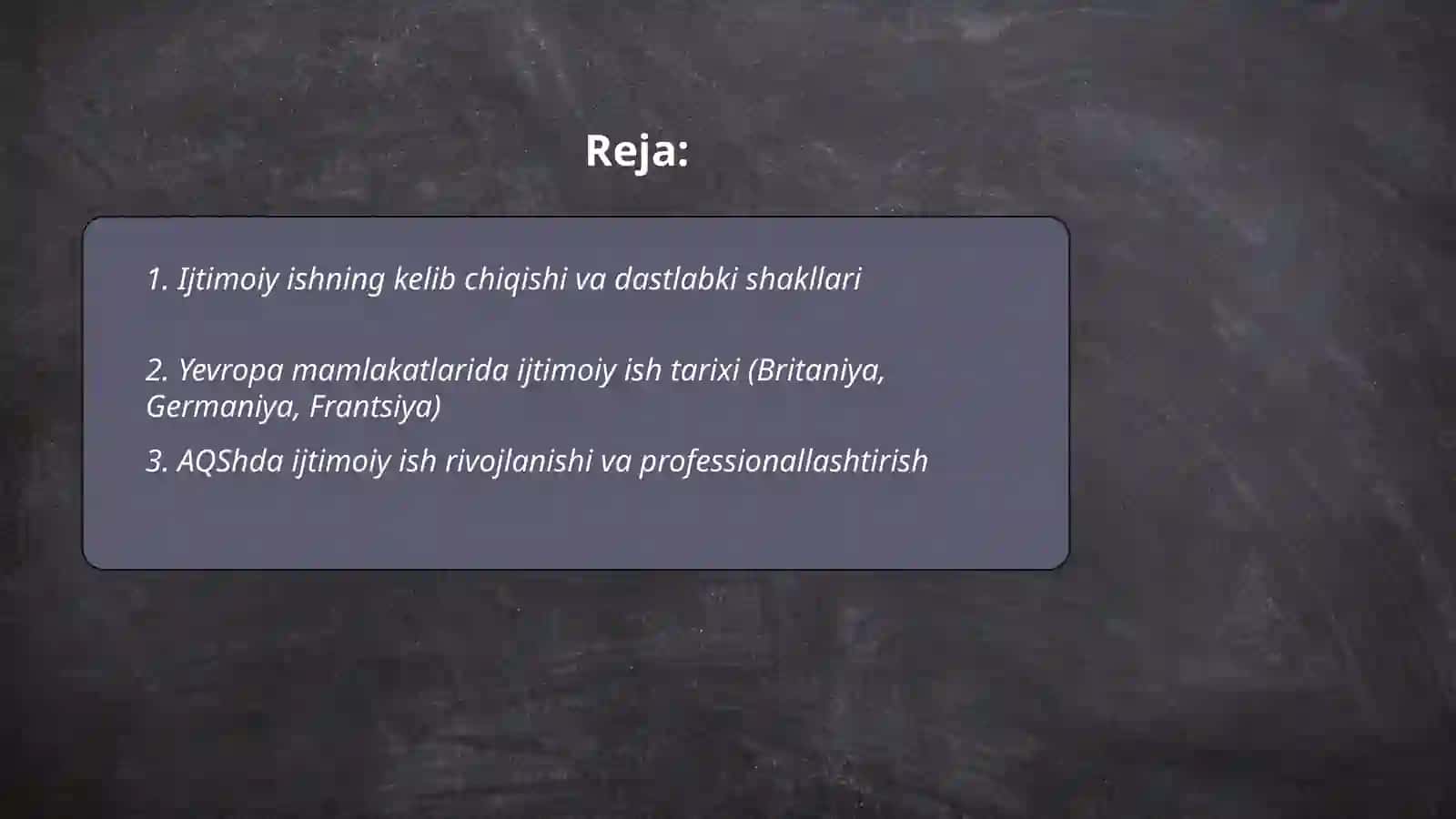 Ijtimoiy ish tarixi va xorijiy tajriba 2