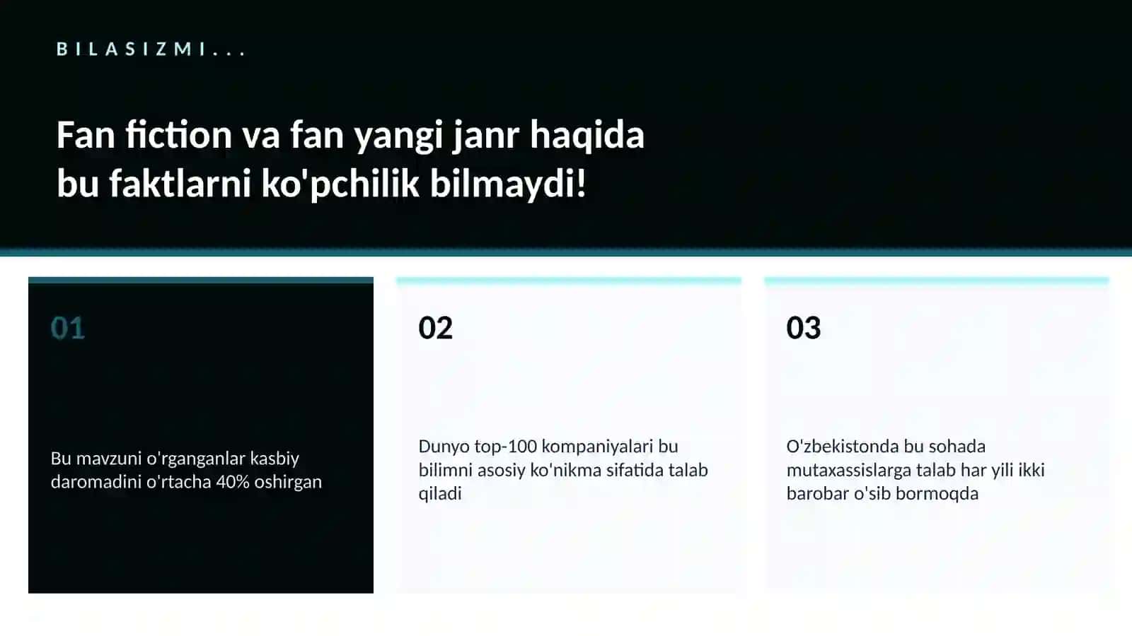 ADABIYOT VA YOZUV Fan fiction va fan yangi janr 2