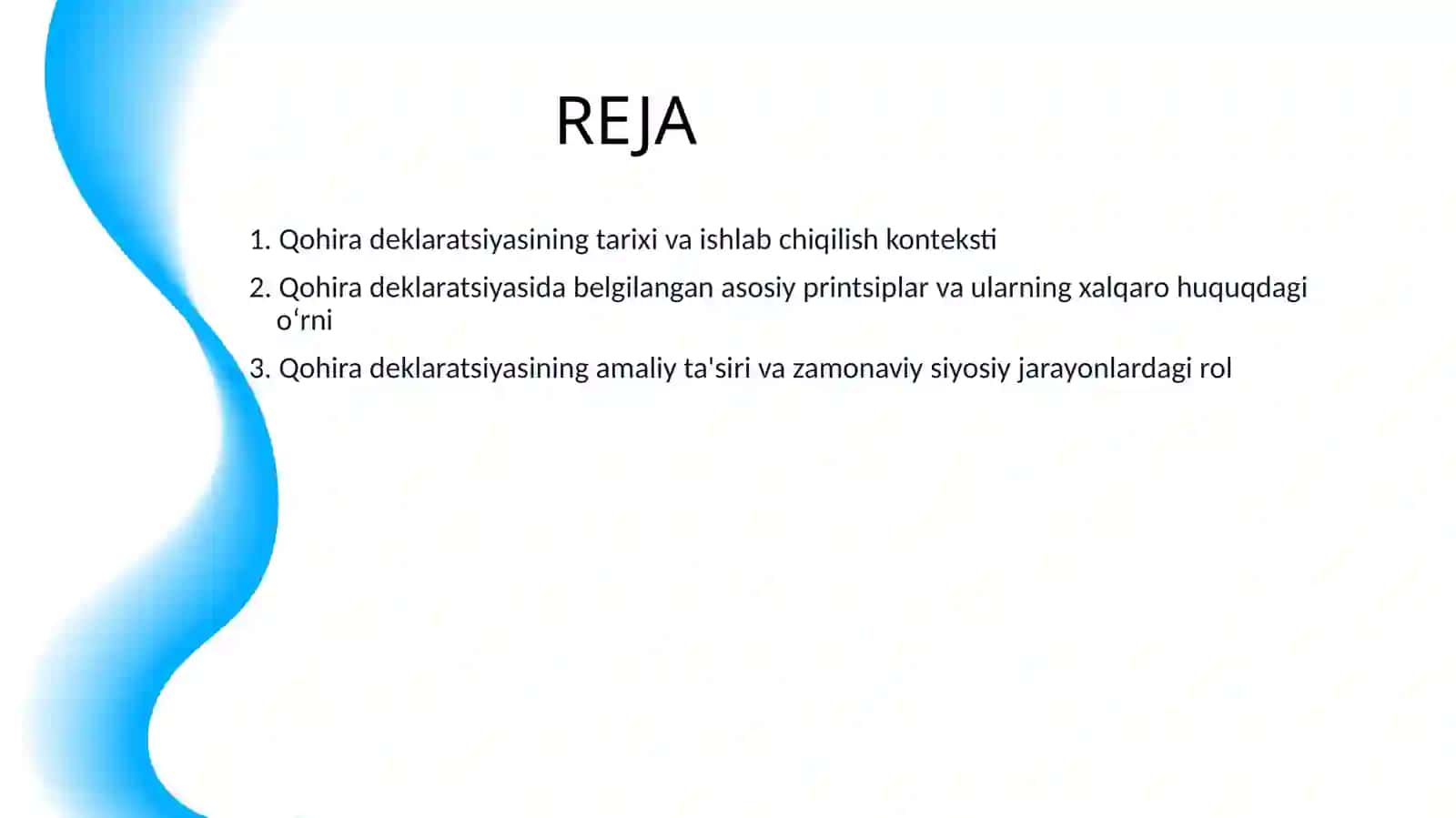 QOHIRA DEKLARATSIYASI 2