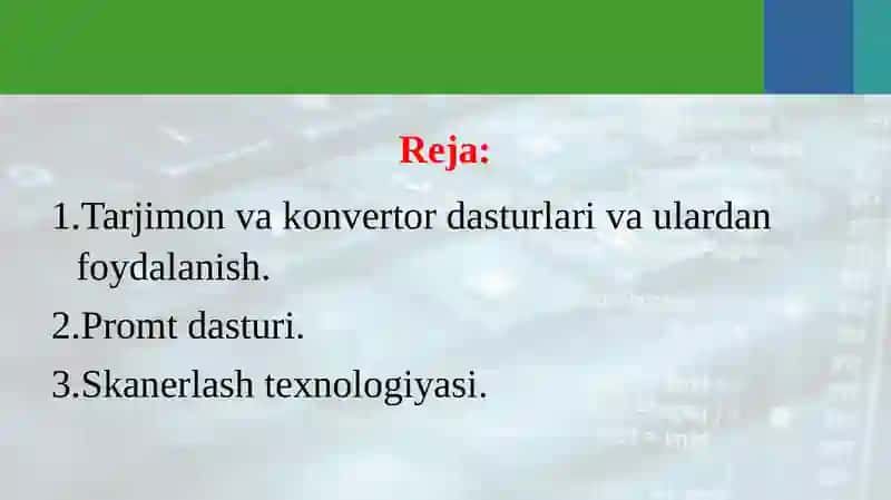 Tarjimon va konvertor dasturlari va ulardan foydalanish 2