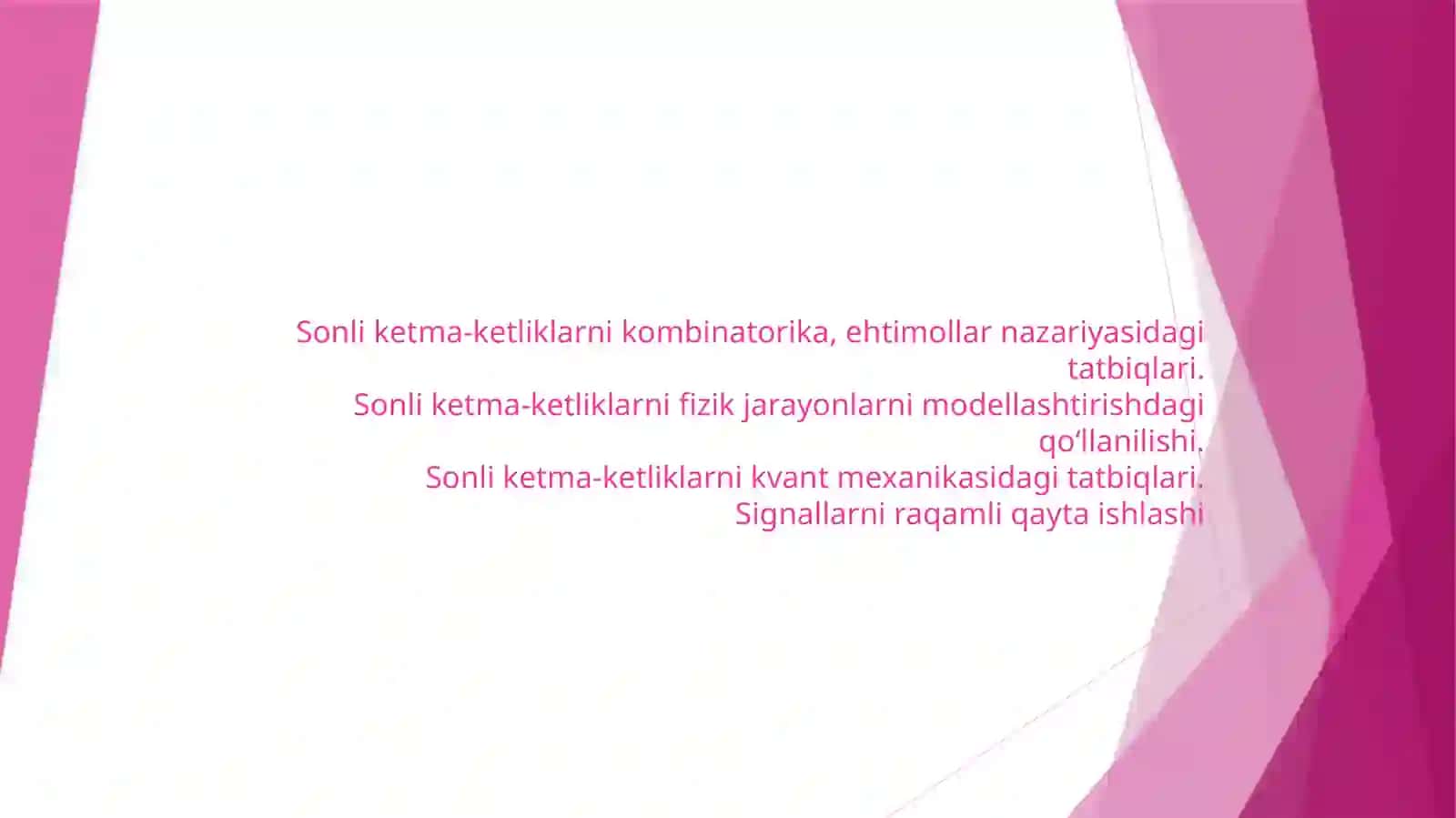 HISOB( CALCULUS ) fanidan MUSTAQIL ISHI 2