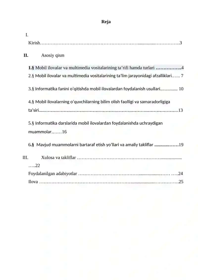"Mobil ilovalar orqali informatika fanini o‘qitish " 2