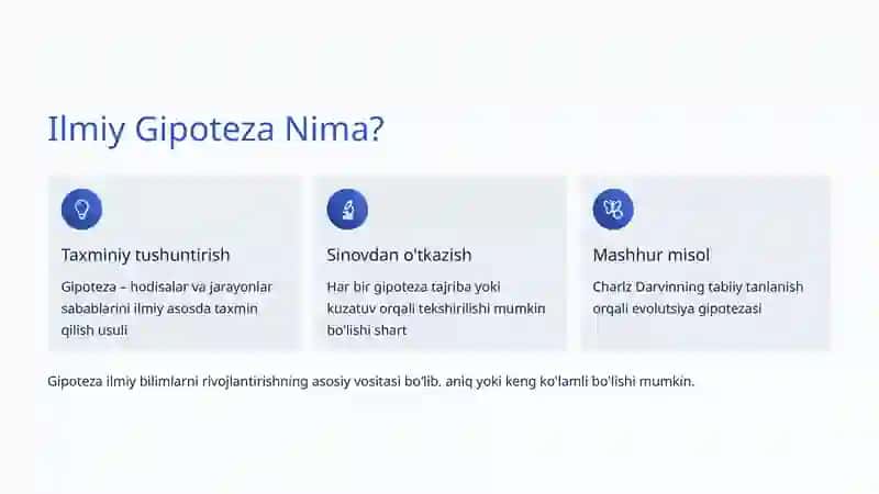 Biologiyada Ilmiy Gipoteza Tuzish 2