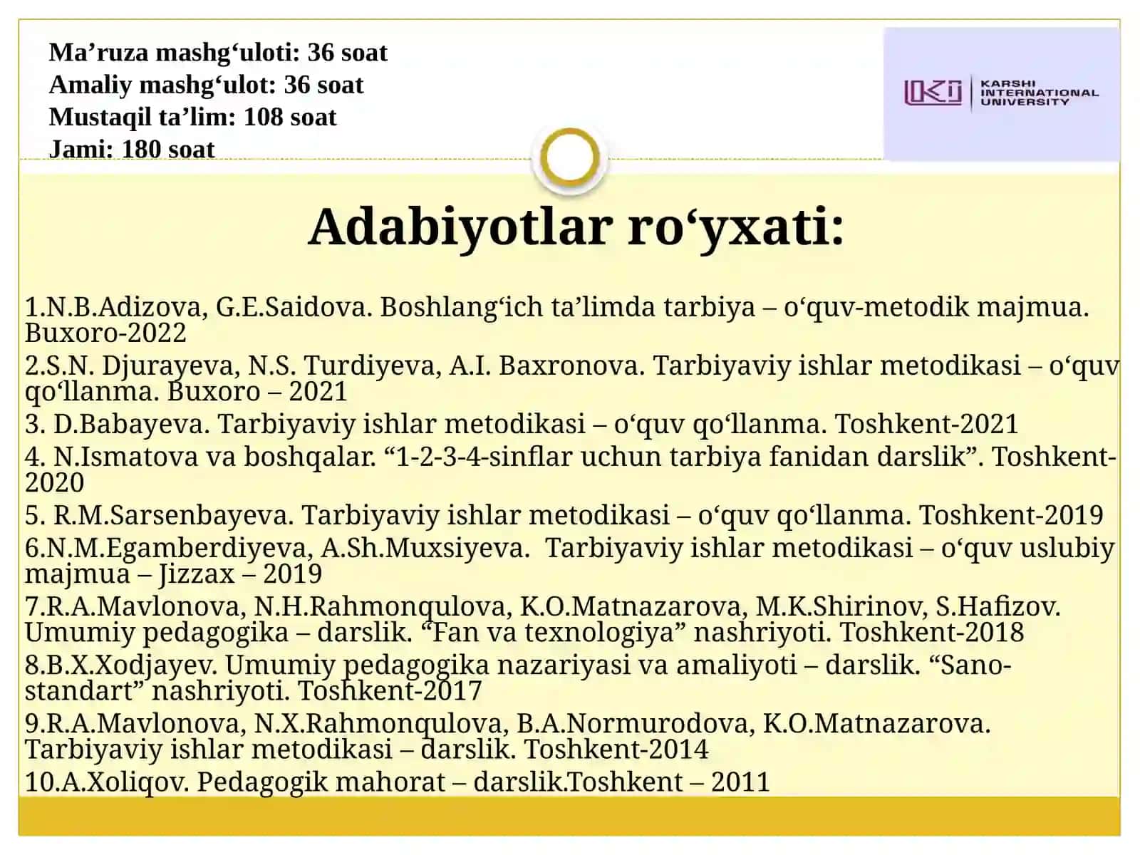 Tarbiyaviy ishlar metodikasi 2