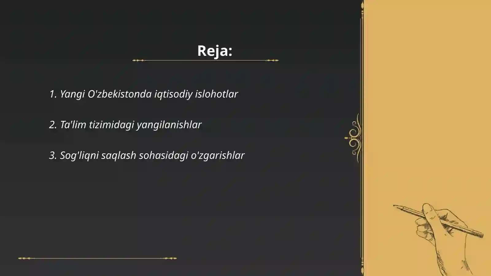 Yangi O'zbekistonda iqtisodiy islohotlar 2