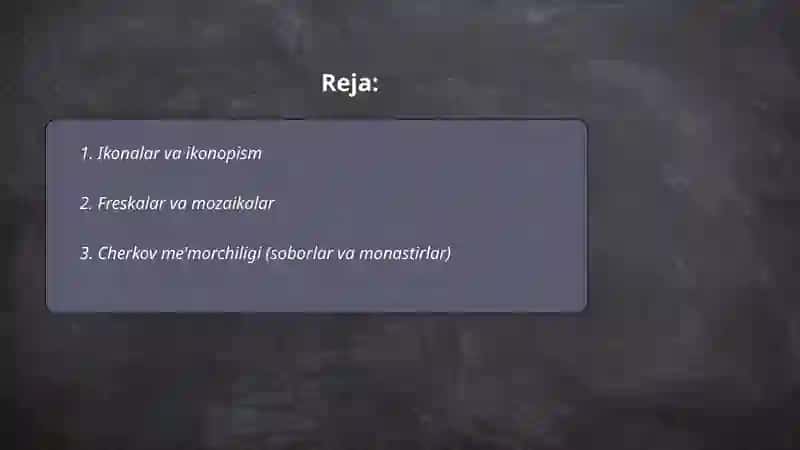 Ikonalar va ikonopism (Qadimgi Rus sanati) 2