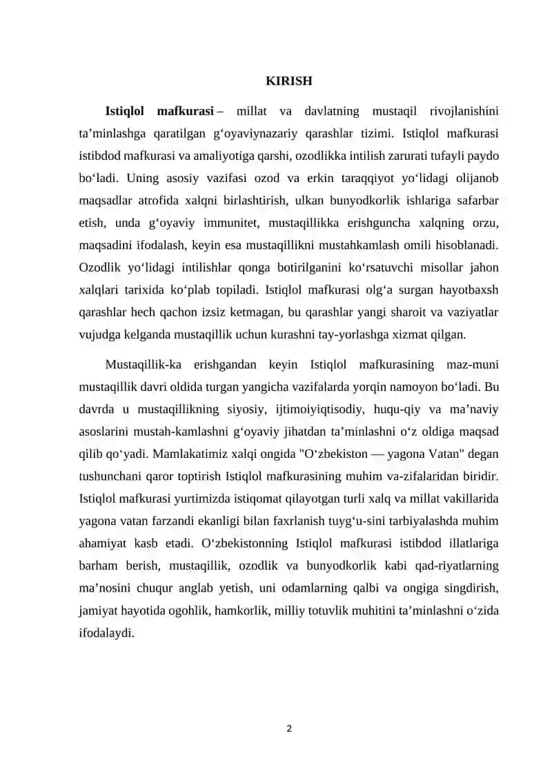 Istiqlol mafkurasi 2