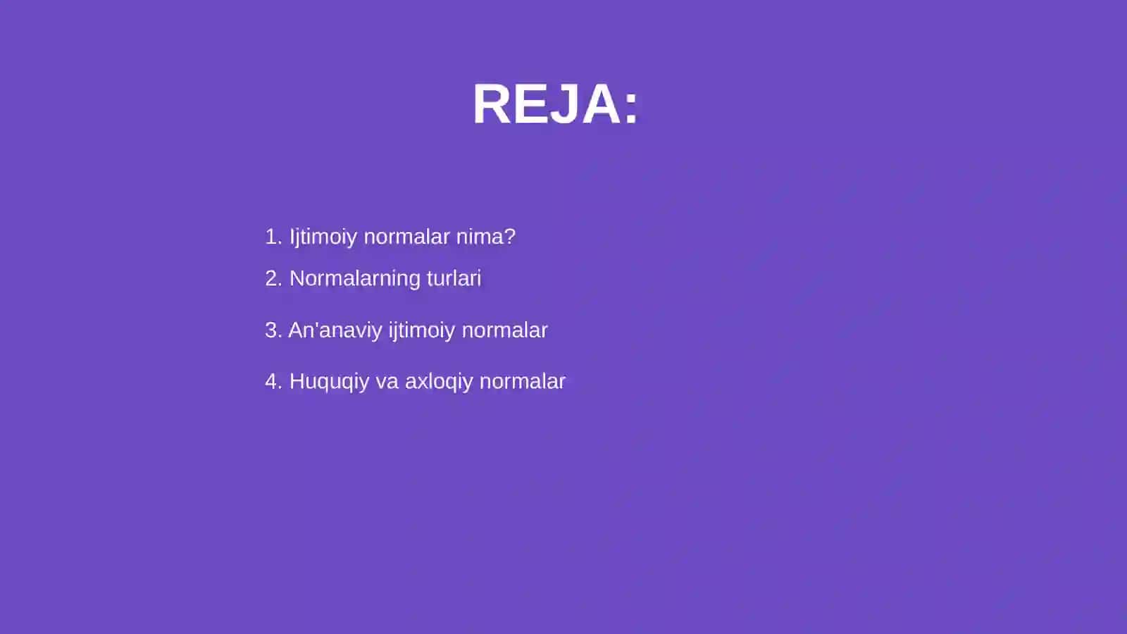 Ijtimoiy normalar 2