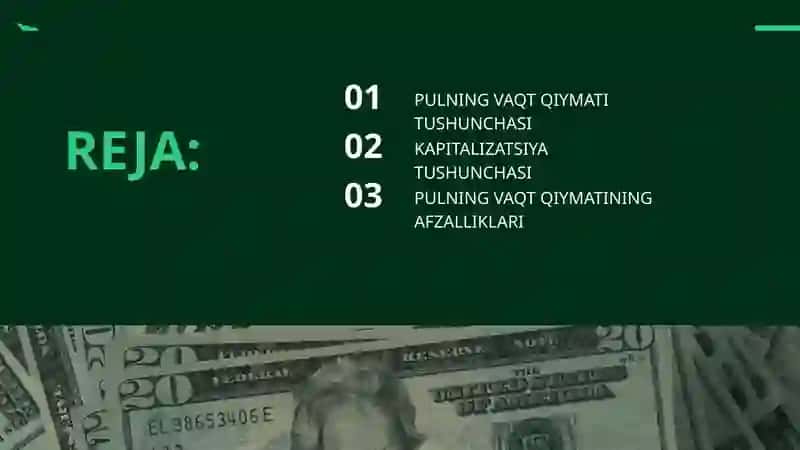 Pulning Vaqt Bo‘yicha Qiymati 2
