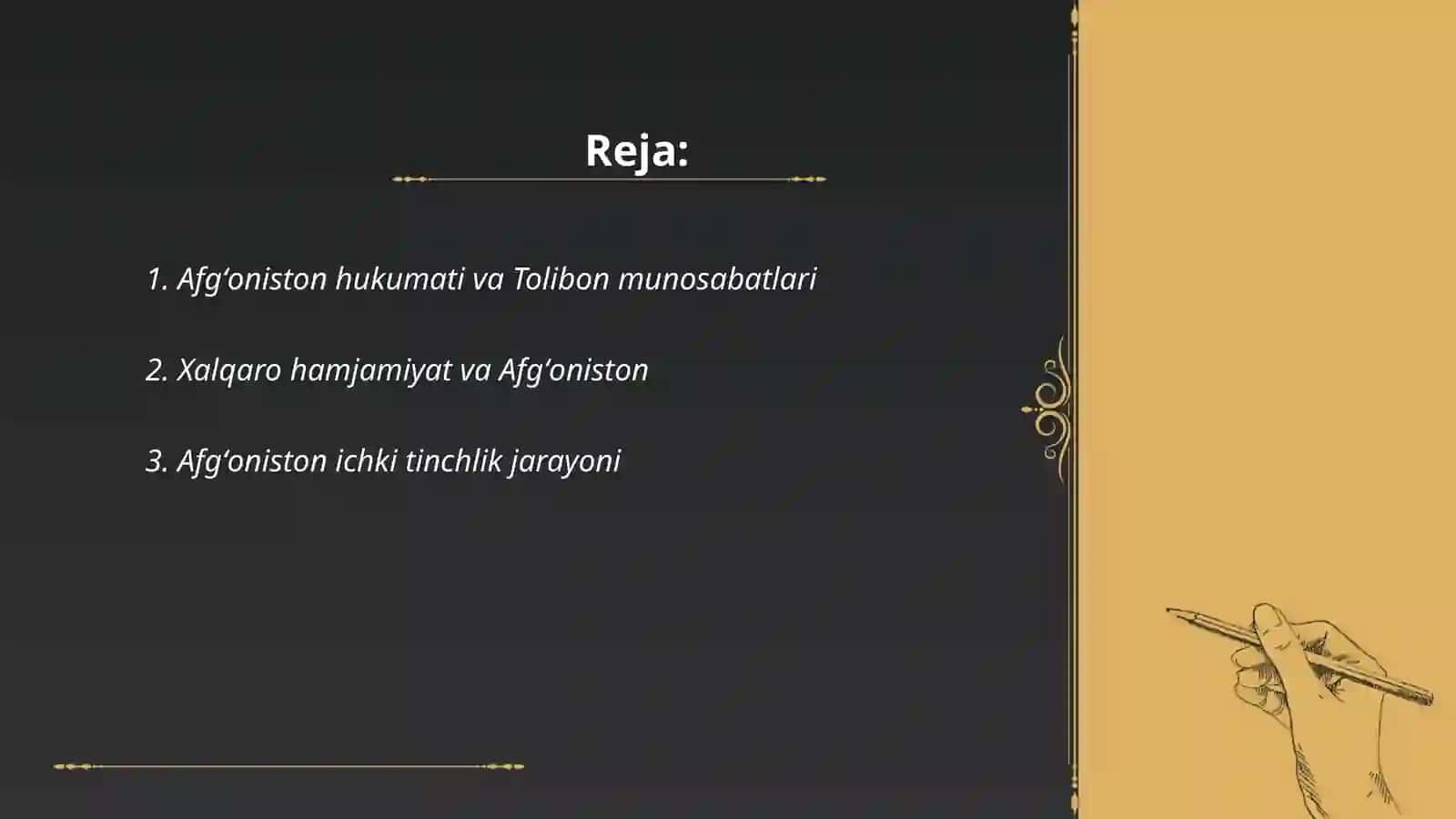 Afgʻonistondagi Siyosiy vaziyat 2