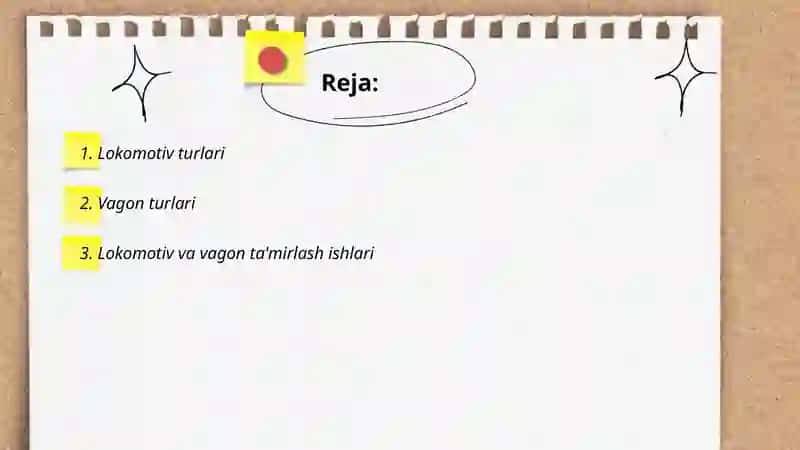 Lokomotiv va vagon xo'jaligi 2