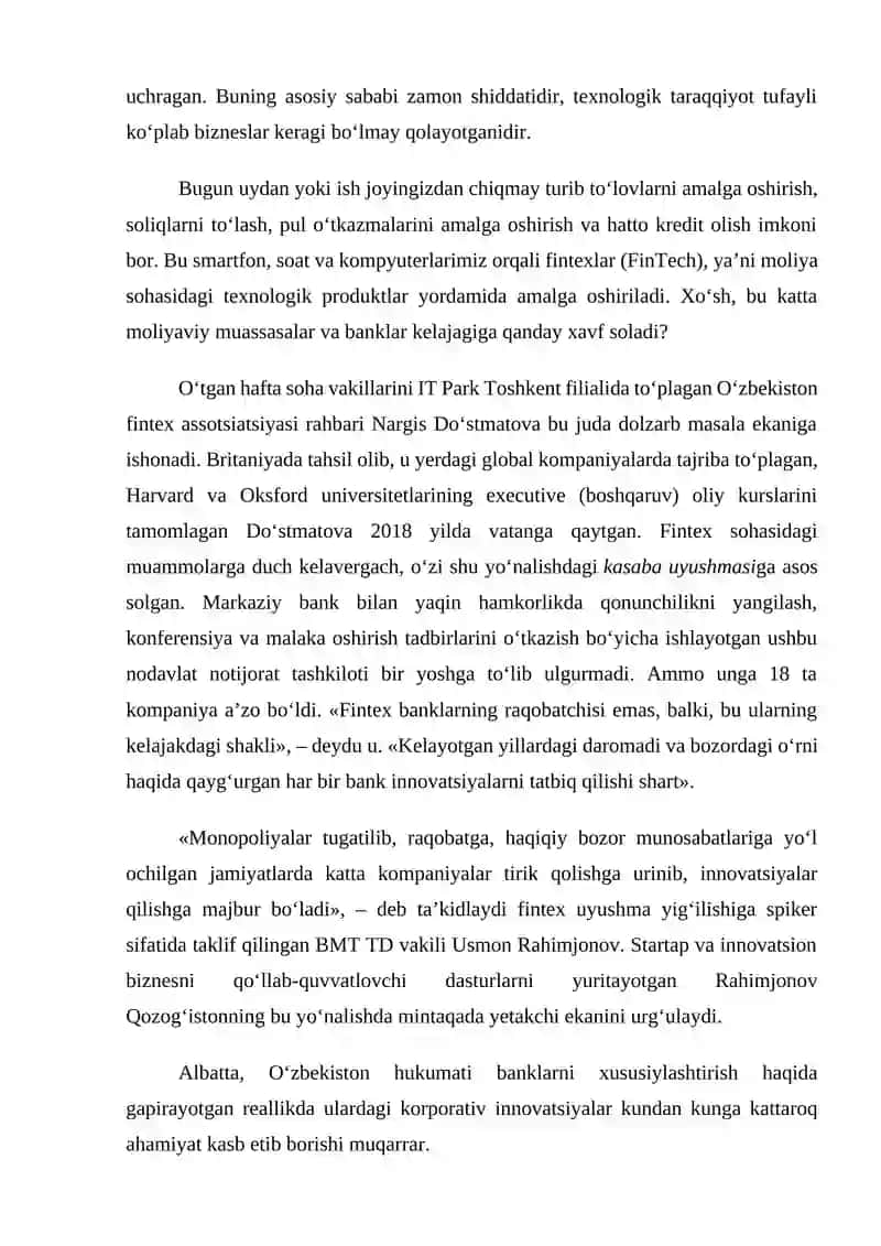 Fintexlar (FinTech) 2