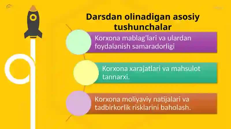 Korxona Mablag‘lari 2