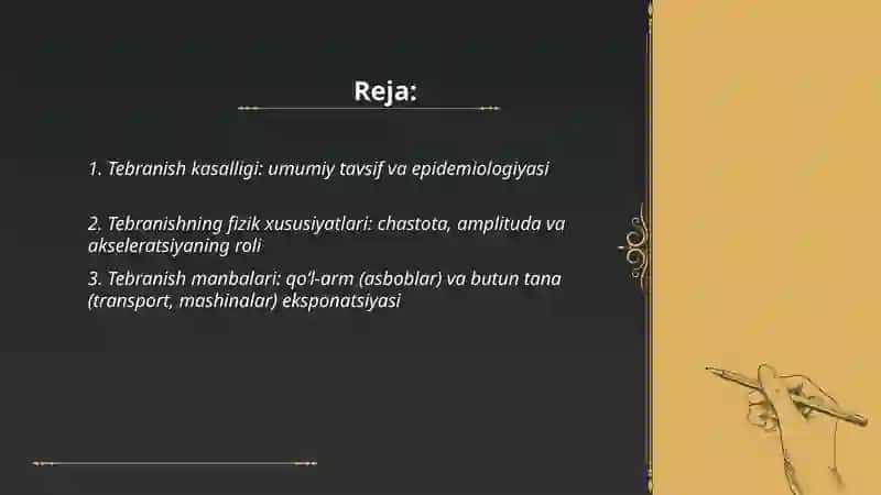 Tebranish kasalligi 2