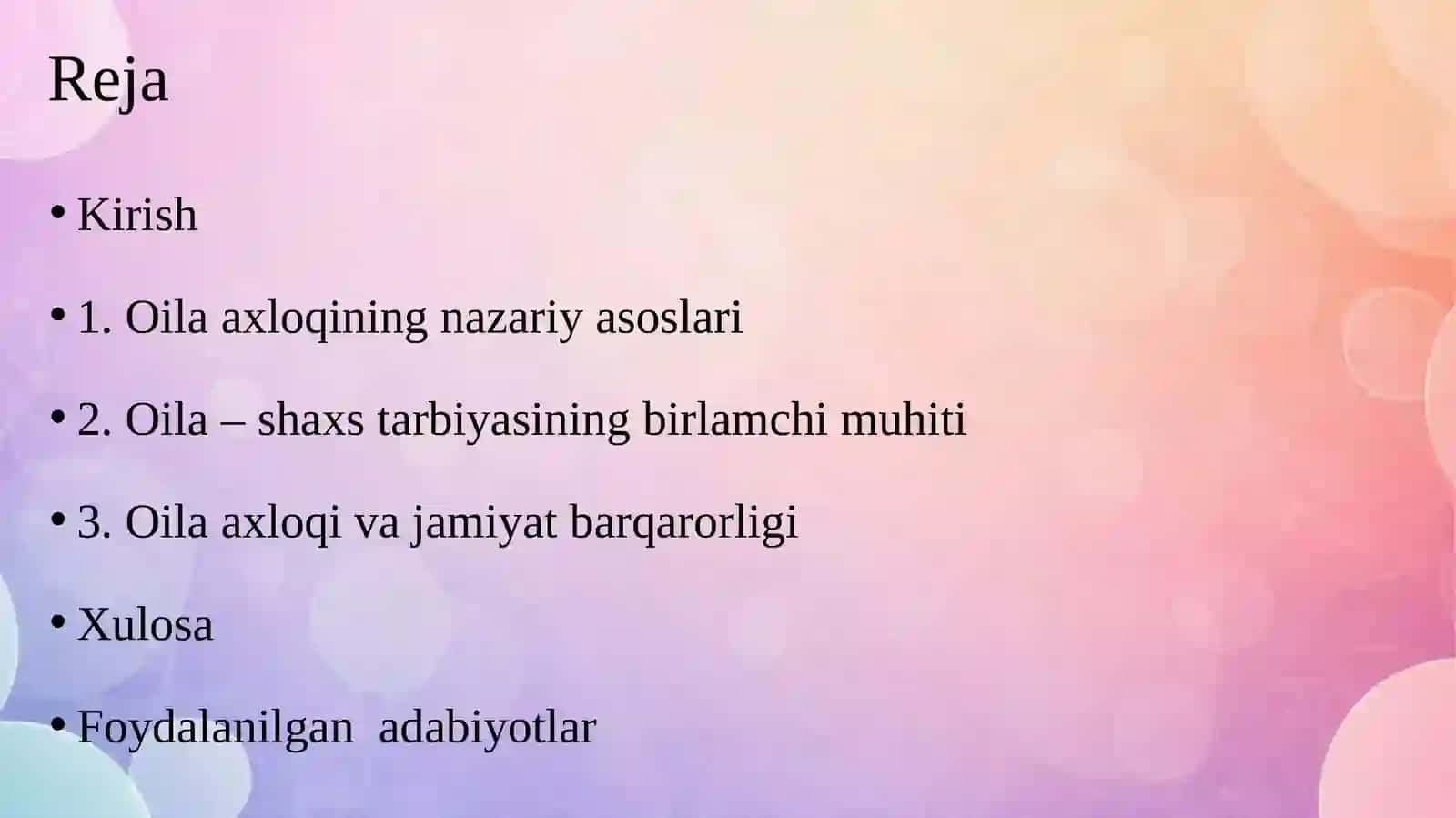 Oila axloqining jamiyat uchun ahamiyati 2