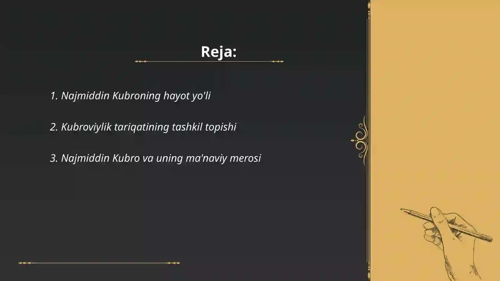 Kubro tariqatining tashkil topishi 2