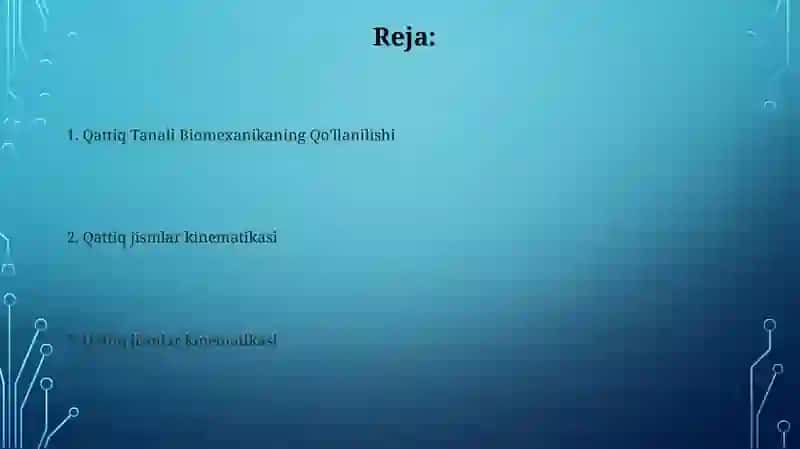 Qattiq jismlar kinematikasi 2