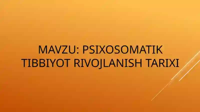 Psixosomatiktibbiyotrivojlanishtarixi 2