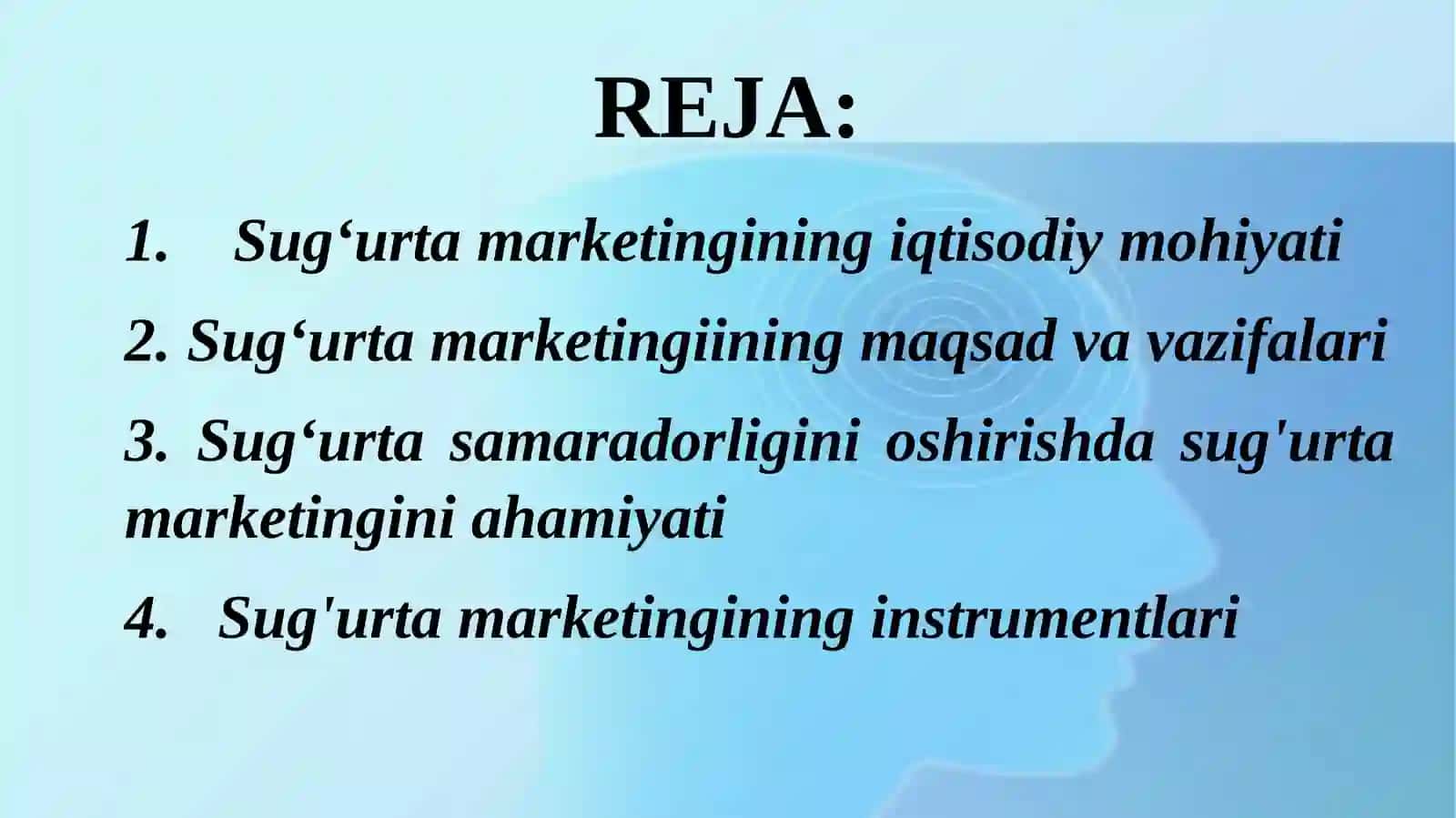 SUG‘URTA TASHKILOTLARIDA MARKETING STRATEGIYASI 2