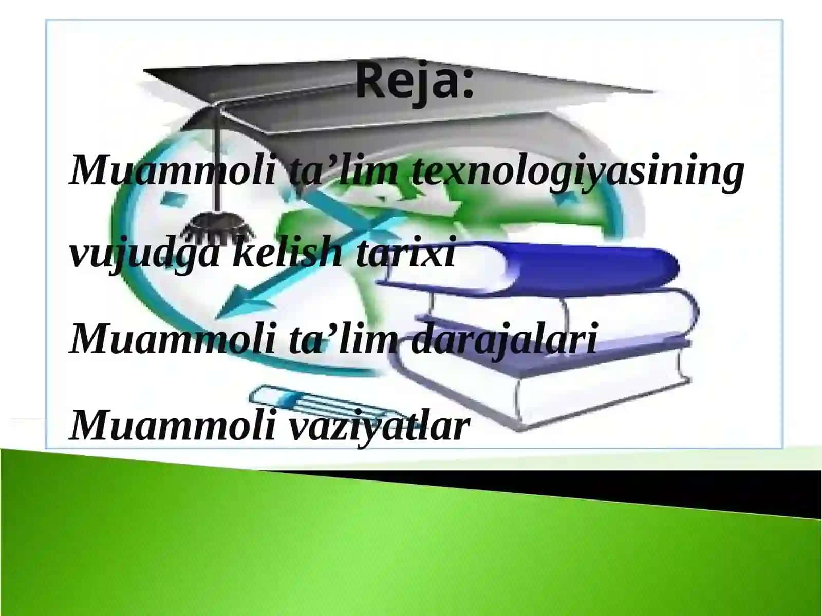 Muammoli ta’lim texnologiyasi 2