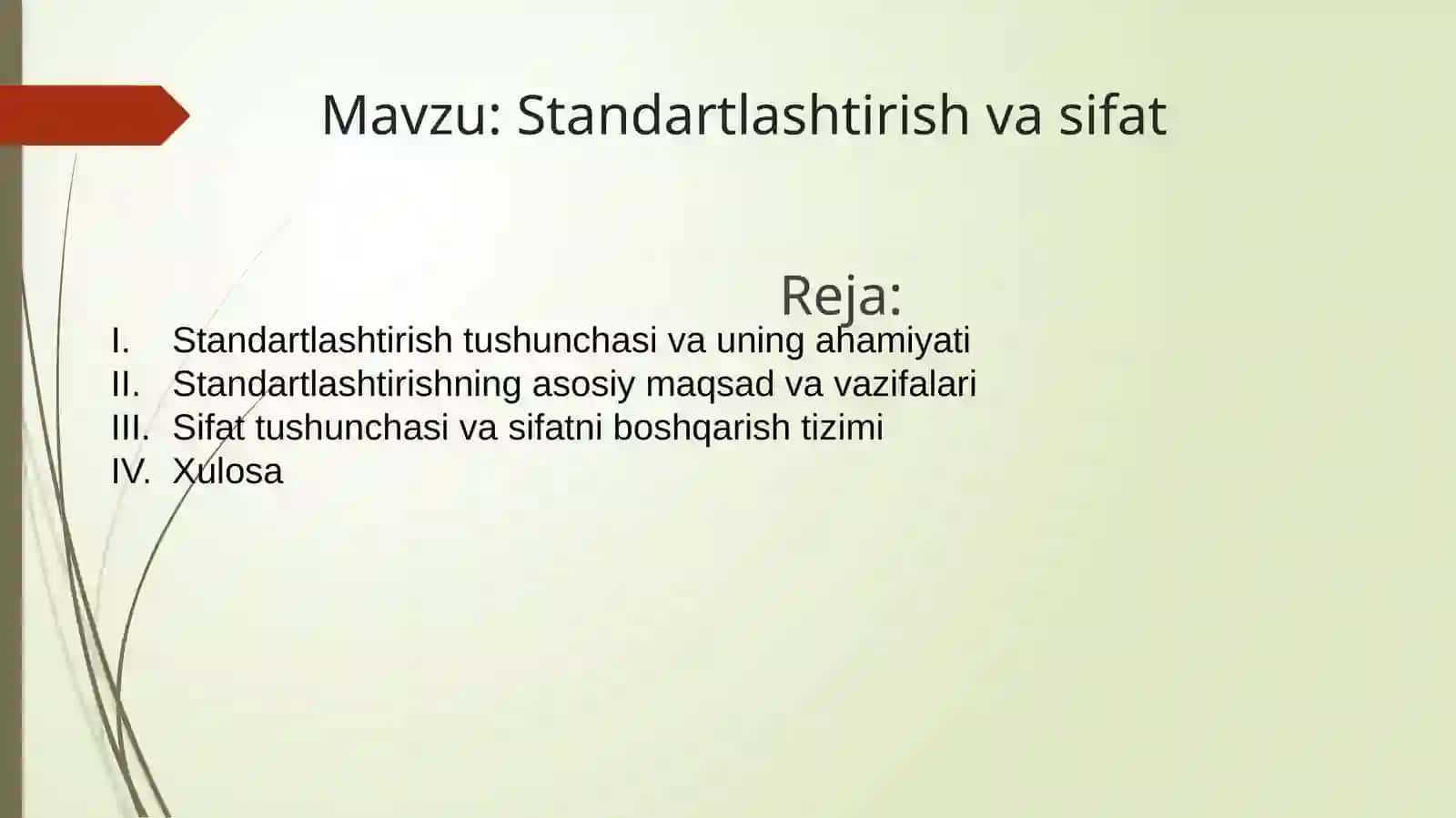 Standartlashtirishning ahamiyati 2