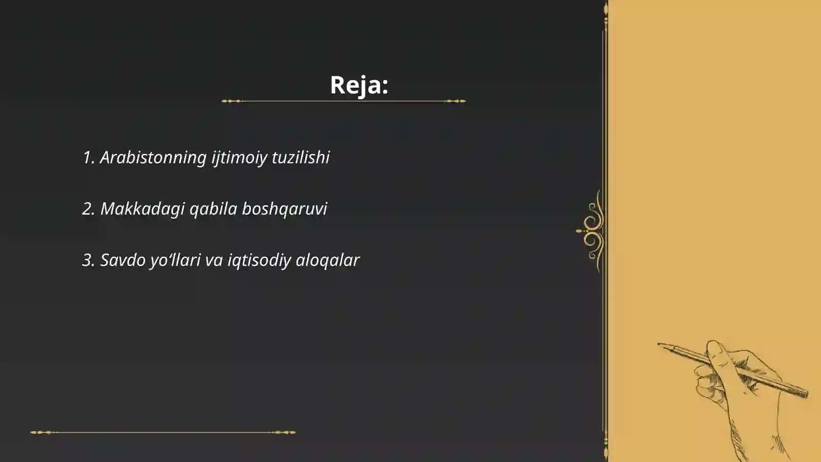 Arabistonning ijtimoiy tuzilishi 2