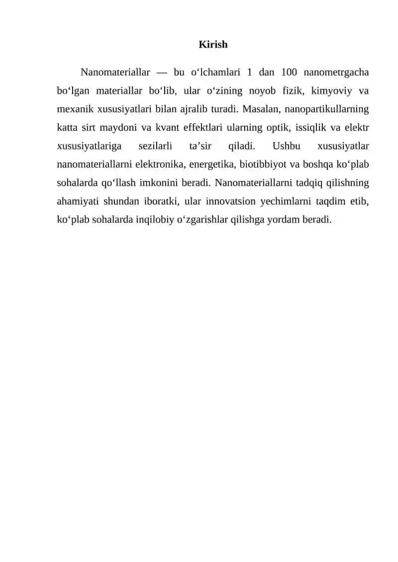 Nanomateriallar tadqiqoti 2