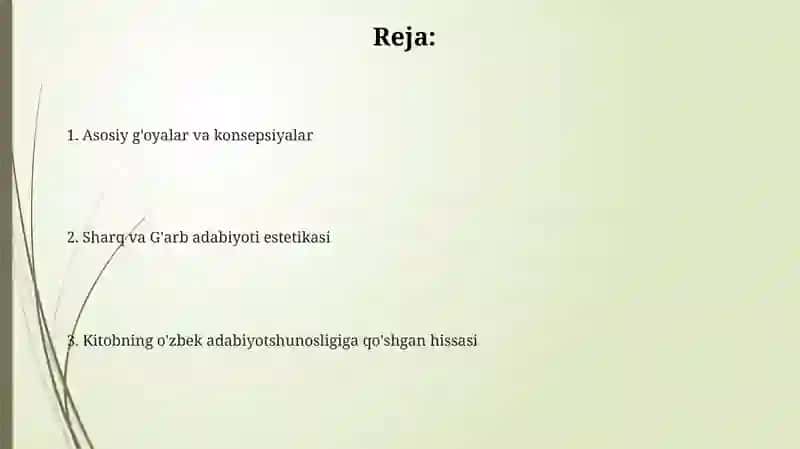 Adabiy-estetik tafakkur tarixi kitobi 2
