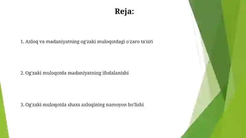 Madaniy stereotiplar va ogʻzaki muloqot 2