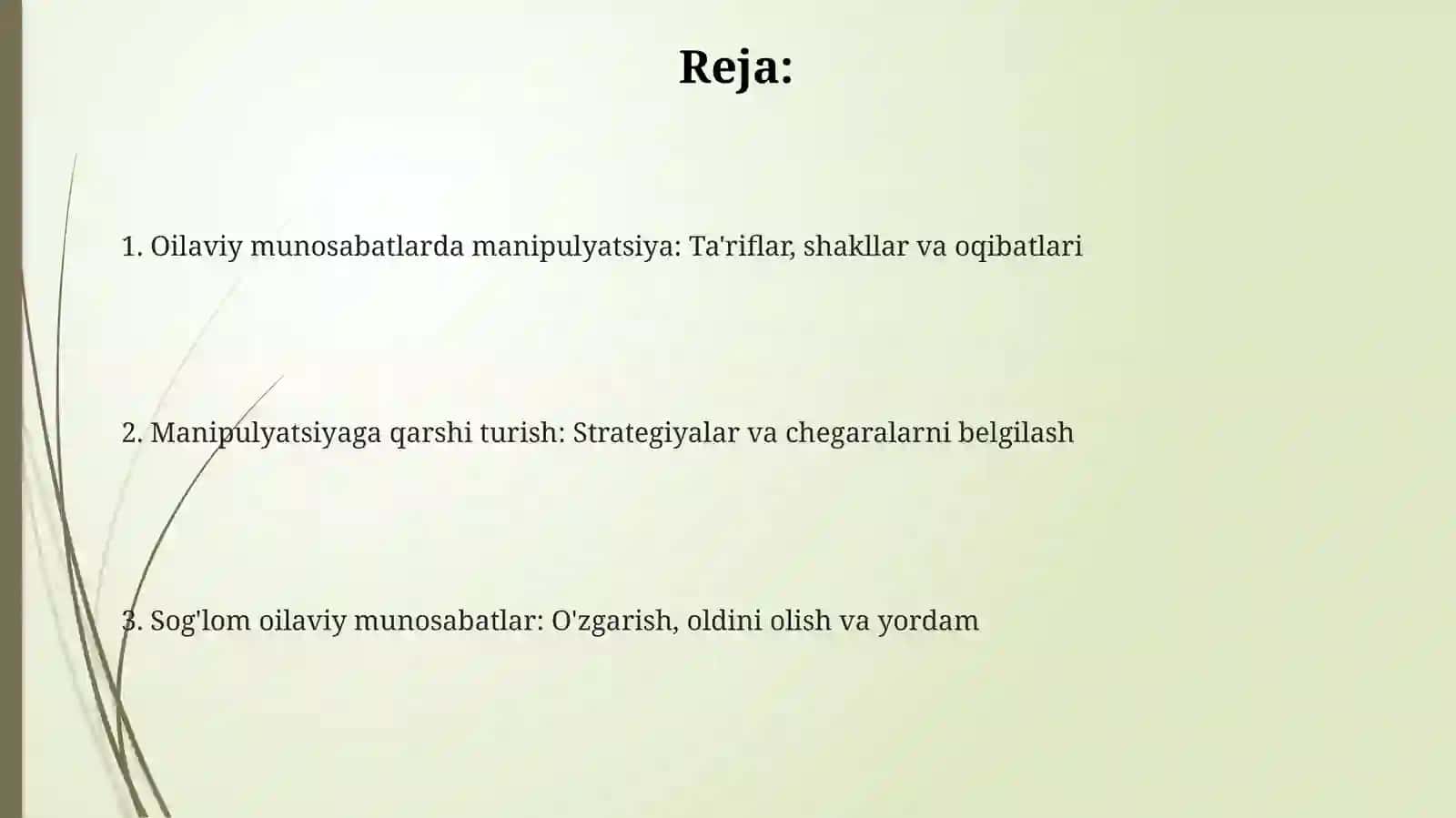 Oilaviy munosabatlarda manipulyatsiya 2