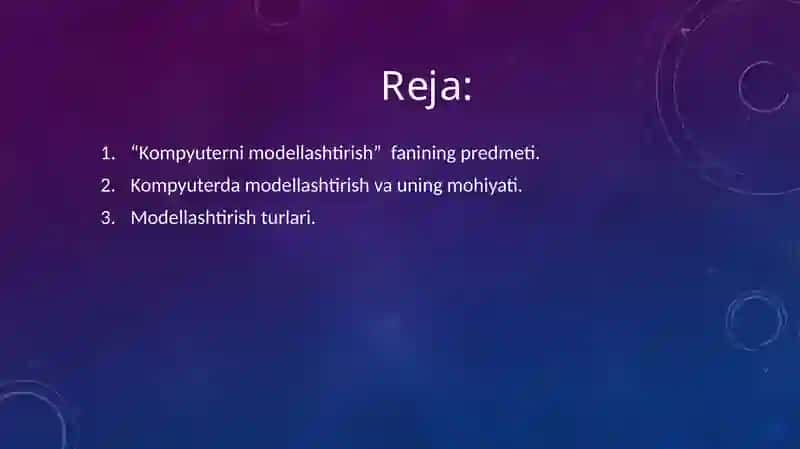 Insonning tilifaoliyatini kompyuterda modellashtirish 2