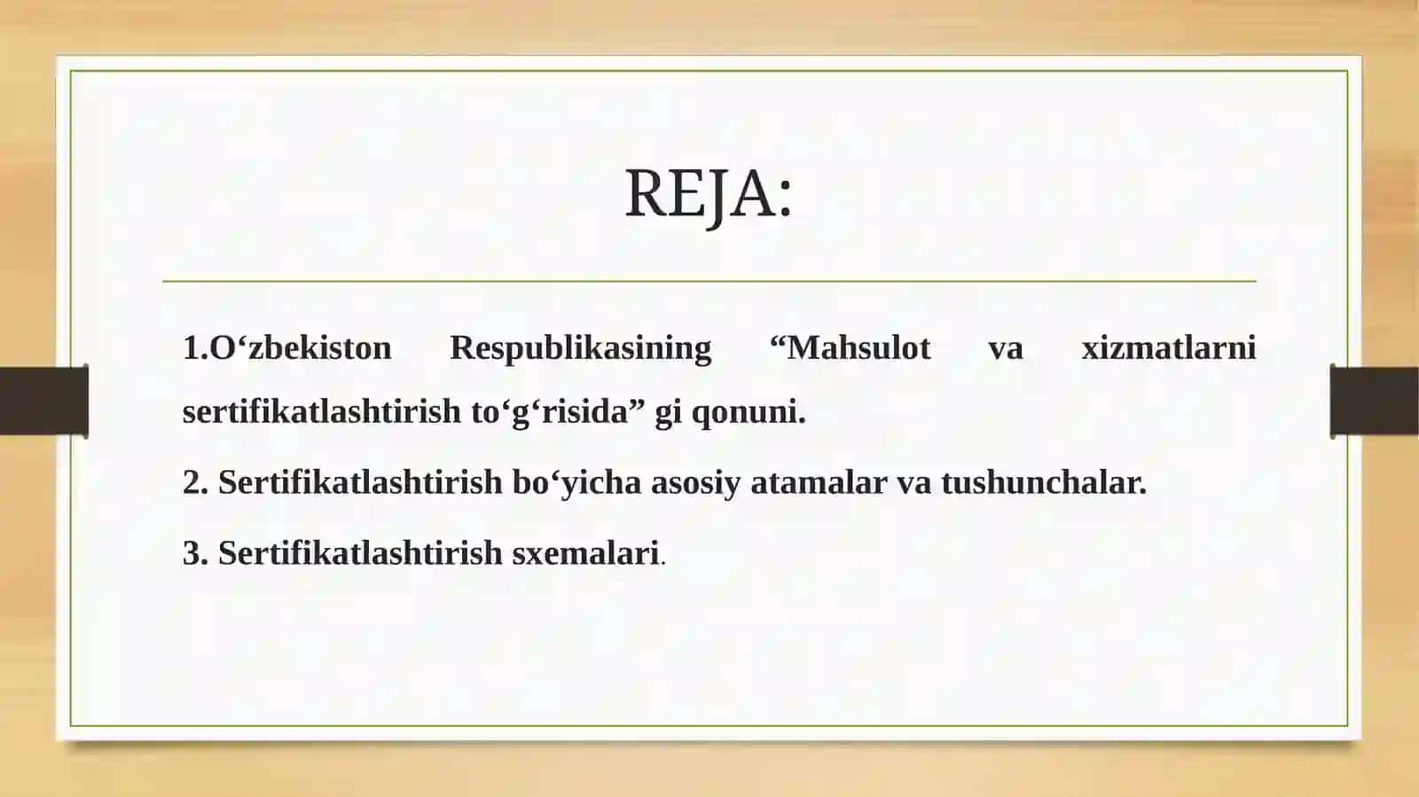Sеrtifikаtlаshtirish 2