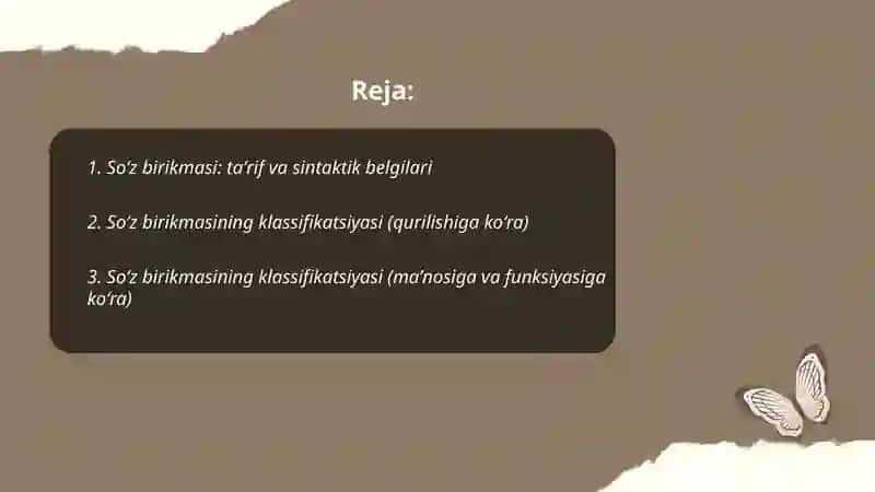 Soʻz birikmasi sintaksisi 2