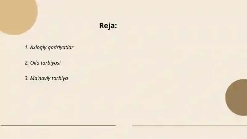 Tarbiyaviy kansepsiyalarni oʻrganish va taxlil qilsh 2