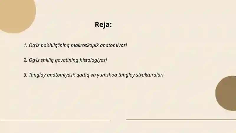 Ogʻiz boʻshligʻi, tanglay va til 2