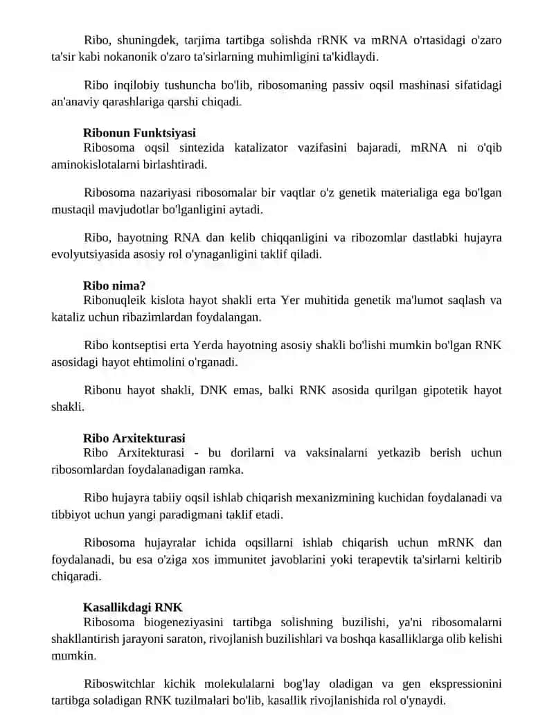 Ribo Komponentlari 2