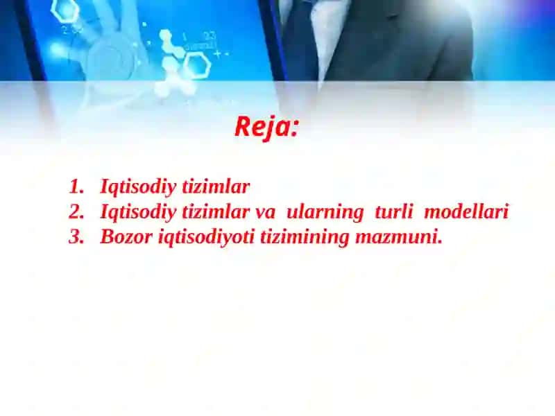 Iqtisodiy tizimlar va  ularning modellari 2