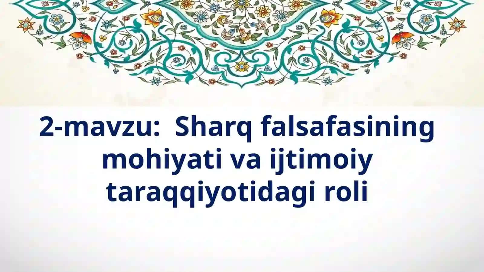 FALSAFA FANI 2