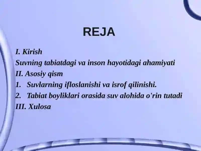 Suvning tabiat va jamiyat uchun ahamiyati 2