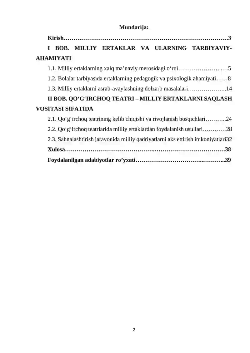 QO'G'IRCHOQ TEATRLARI ORQALI MILLIY ERTAKLARNI ASRAB -AVAYLASH. 2