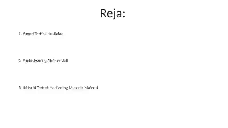 Funktsiyaning Differensiali 2