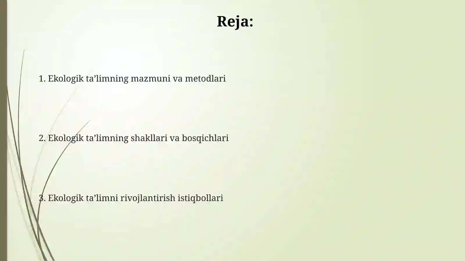 Ekologik tarbiya mazmuni va metodlari 2