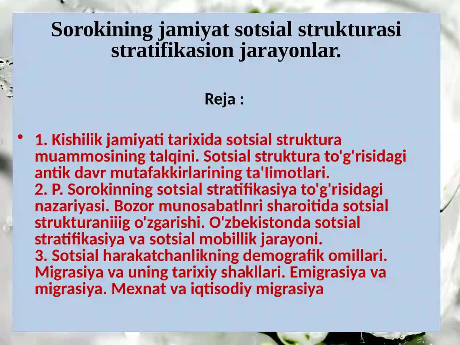 P.Sorokinning ijtimoiy strafikasiya konsepsiyasi 2