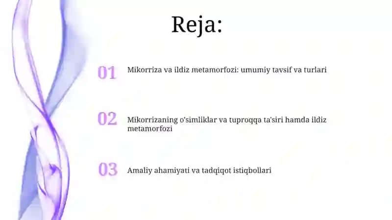 Mikoriza va ildiz metamorfozi 2