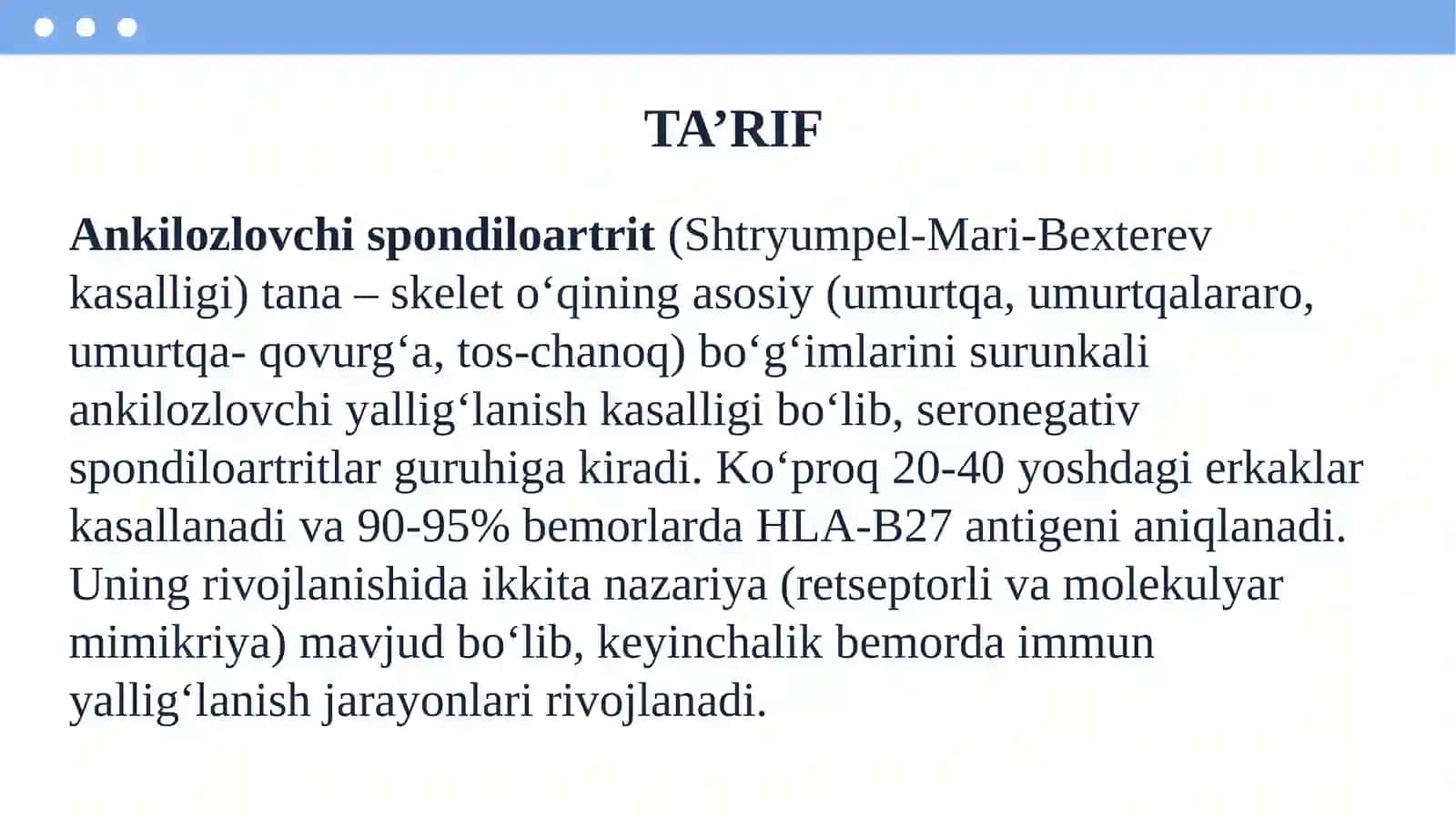 Seronegativ spondiloartropatiyalar 2