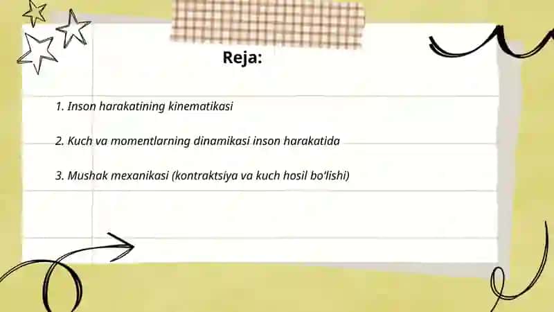 Inson harakatining mexanikasi 2