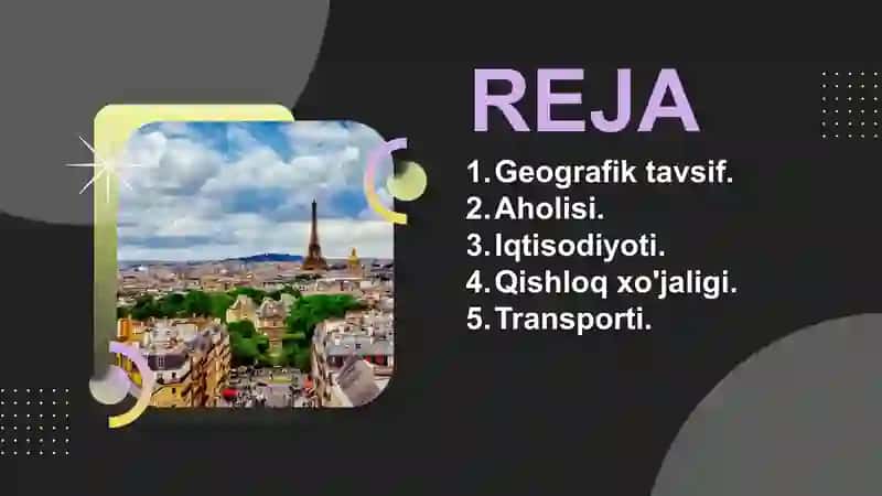 Taqdimot. Fransiya Iqtisodiyoti 2