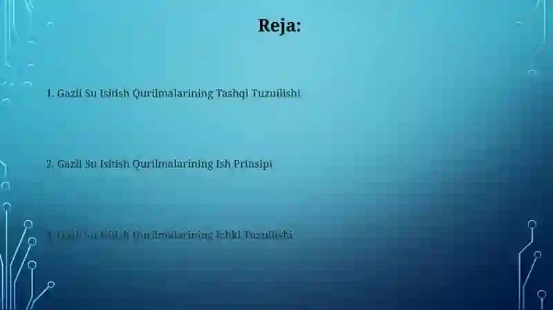 Gaz suv isitkichlarining tuzilishi 2
