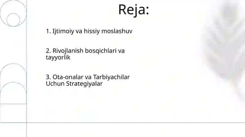 Bog'chaga bolani psixologik moslashtirish 2
